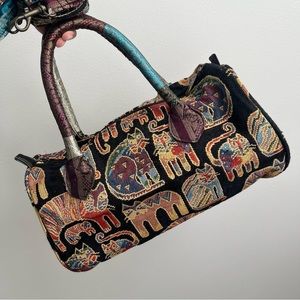 Laurel Burch Tapestry Cat Purse